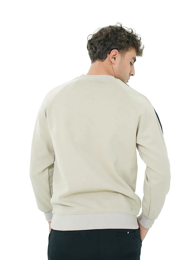 Sweat col rond imprimé devant